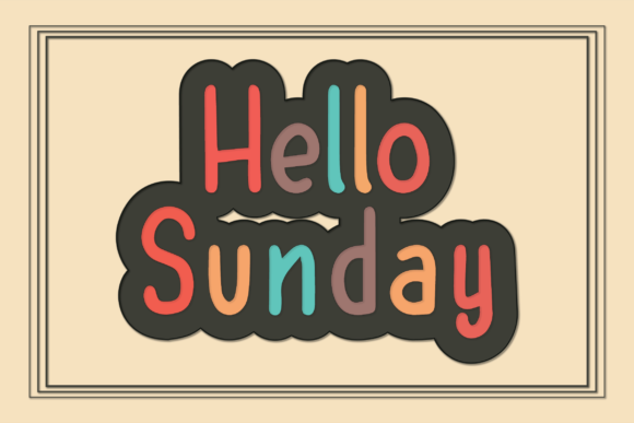 Hello Sunday Font Poster 1