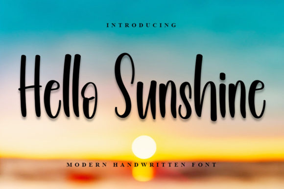 Hello Sunshine Font