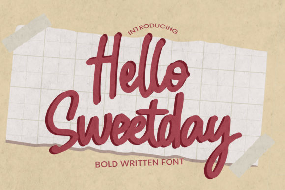 Hello Sweetday Font Poster 1