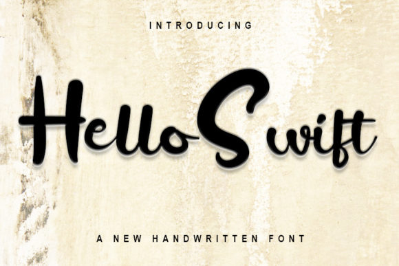 Hello Swift Font Poster 1