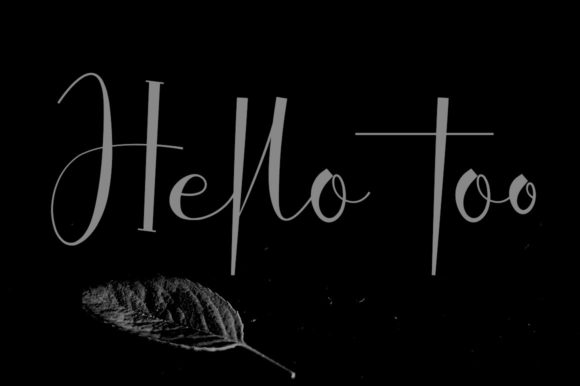 Hello Too Font Poster 1