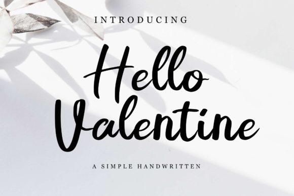 Hello Valentine Font Poster 1