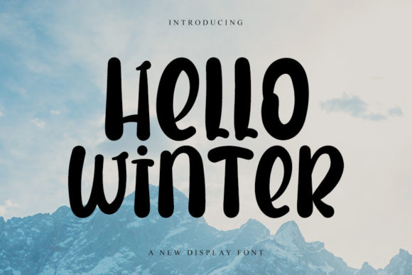 Hello Winter Font Poster 1