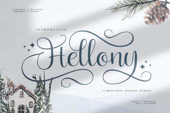 Hellony Font Poster 1
