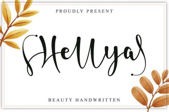 Hellya Font Hellya Font Poster 1