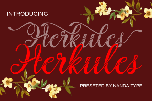 Herkules Font Poster 1