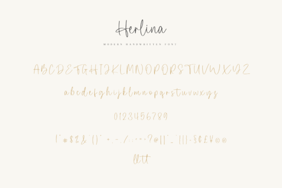 Herlina Font Poster 5
