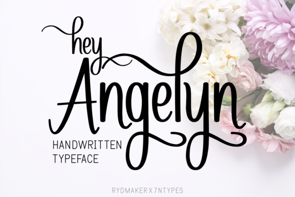 Hey Angelyn Font Poster 1