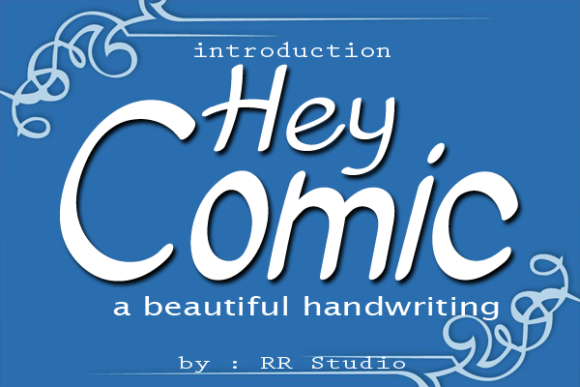 Hey Comic Font Poster 1