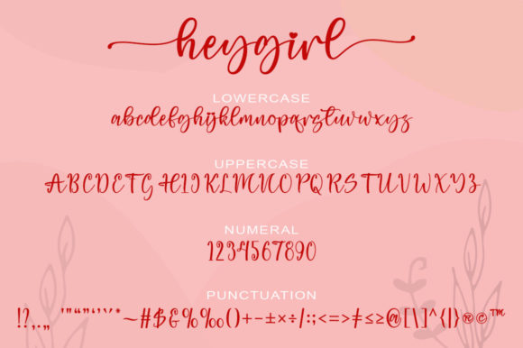 Hey Girl Font Poster 7