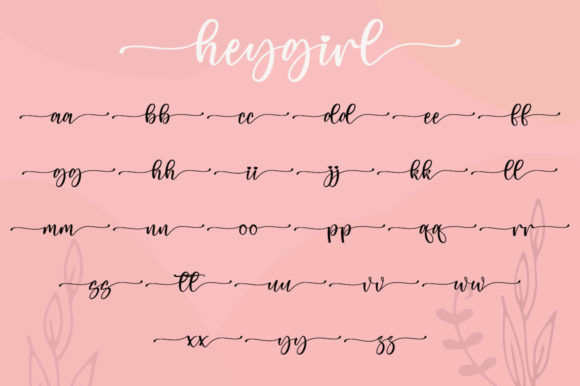 Hey Girl Font Poster 8