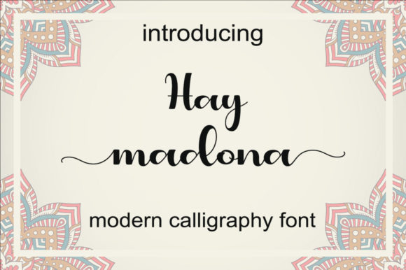 Hey Madona Font Poster 1