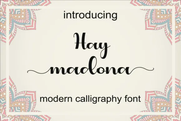 Hey Madona Font Hey Madona Font Poster 1
