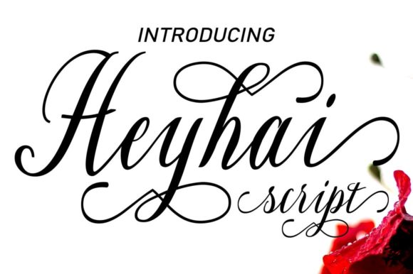 Heyhai Script Font Poster 1