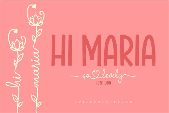 Hi Maria Font Poster 1