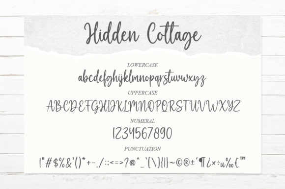 Hidden Cottage Font Poster 8