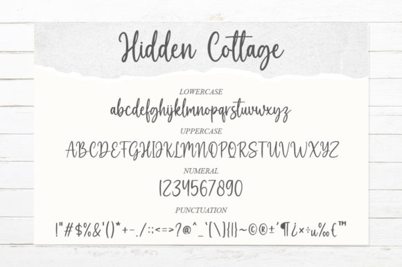 Hidden Cottage Font Poster 8