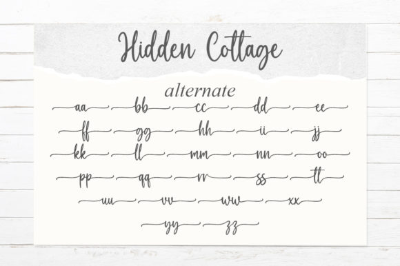 Hidden Cottage Font Poster 9
