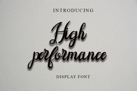 High Performance Font