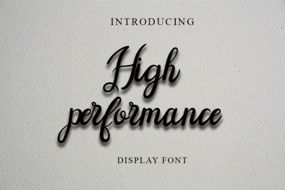 High Performance Font Poster 1