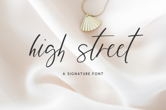 High Street Script Font Poster 1