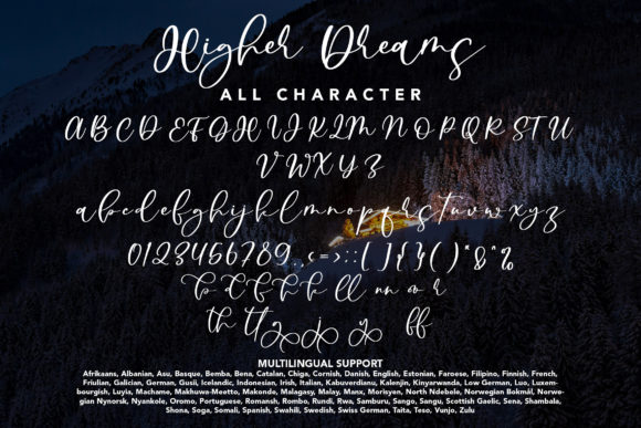 Higher Dreams Font Poster 9