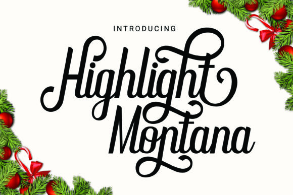 Highlight Montana Font Poster 1