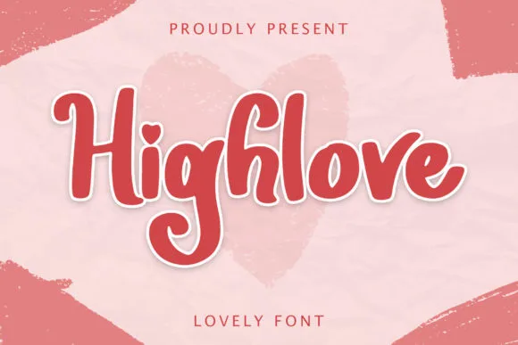 Highlove Font Highlove Font Poster 1