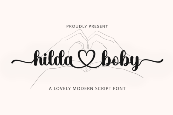 Hilda Boby Script Font Poster 1