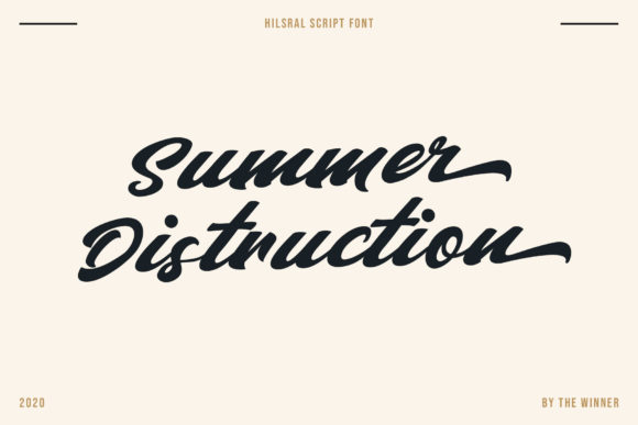 Hilsral Font Poster 8