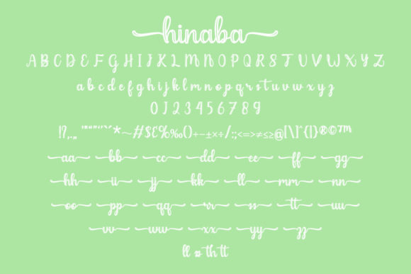 Hinaba Font Poster 6