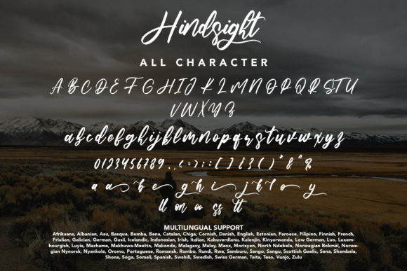 Hindsight Font Poster 9
