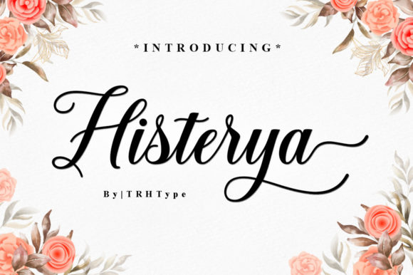 Histerya Script Font Poster 1