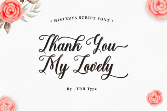 Histerya Script Font Poster 9