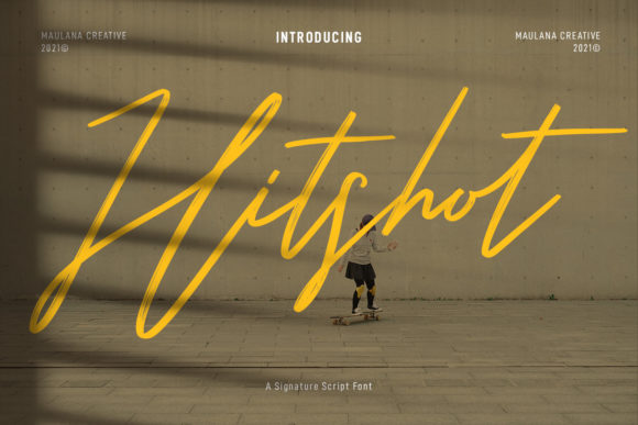 Hitshot Script Font Poster 1