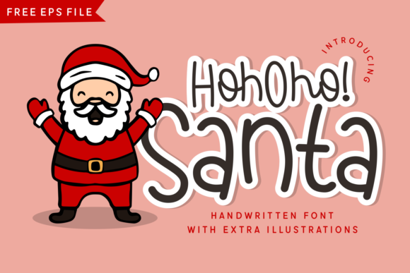 Hohoho Santa Font Poster 1