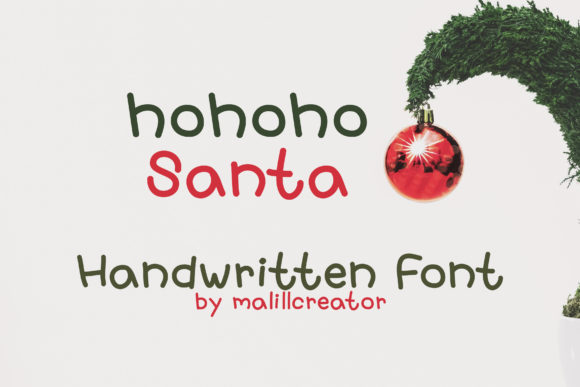 Hohoho Santa Font Font Poster 1