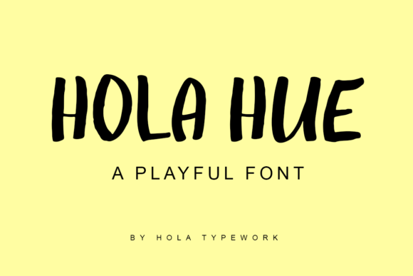 Hola Hue Font Poster 1