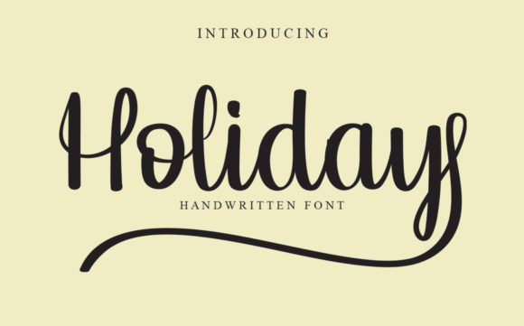 Holiday Font Poster 1