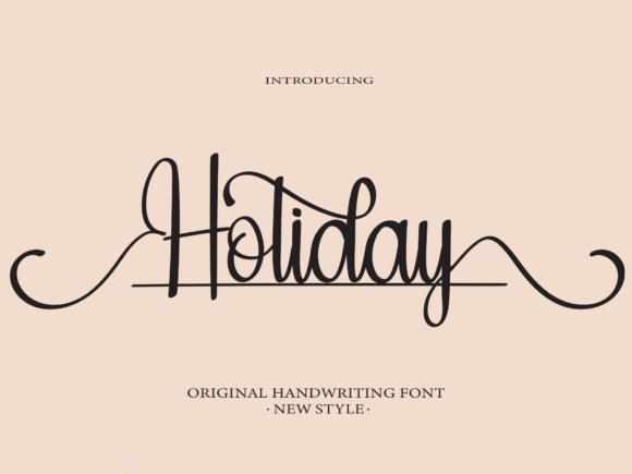 Holiday Font Poster 1