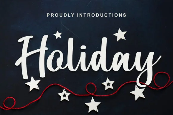 Holiday Font Holiday Font Poster 1