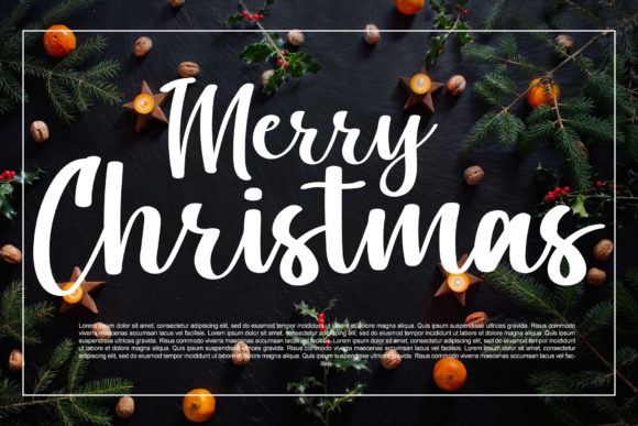 Holiday Font Poster 2