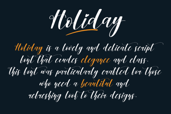 Holiday Font Poster 2