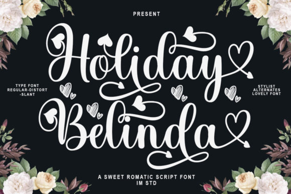 Holiday Belinda Lovely Font Poster 1