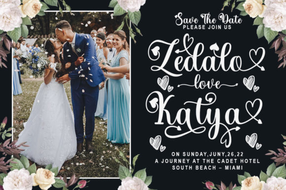 Holiday Belinda Lovely Font Poster 2