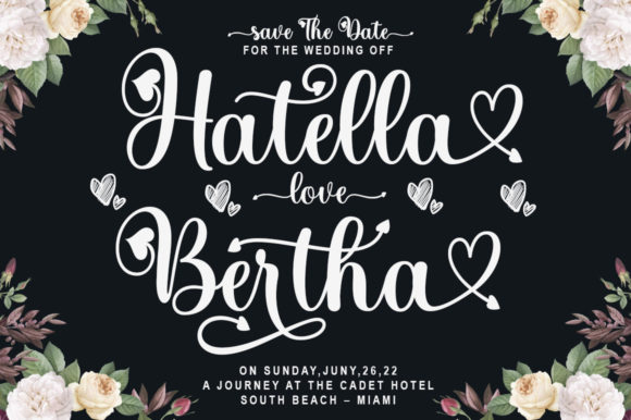 Holiday Belinda Lovely Font Poster 3