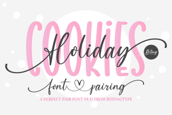 Holiday Cookies Font Poster 1