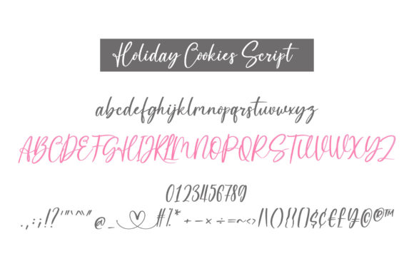 Holiday Cookies Font Poster 2