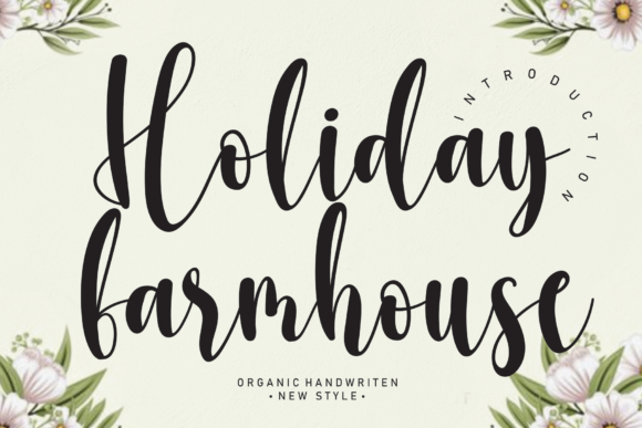 Holiday Farmhouse Font Holiday Farmhouse Font Poster 1