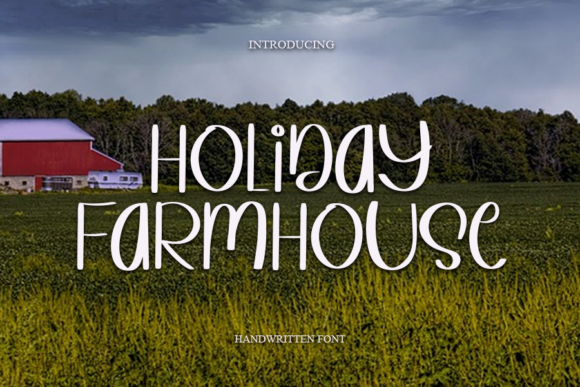 Holiday Farmhouse Font Poster 1